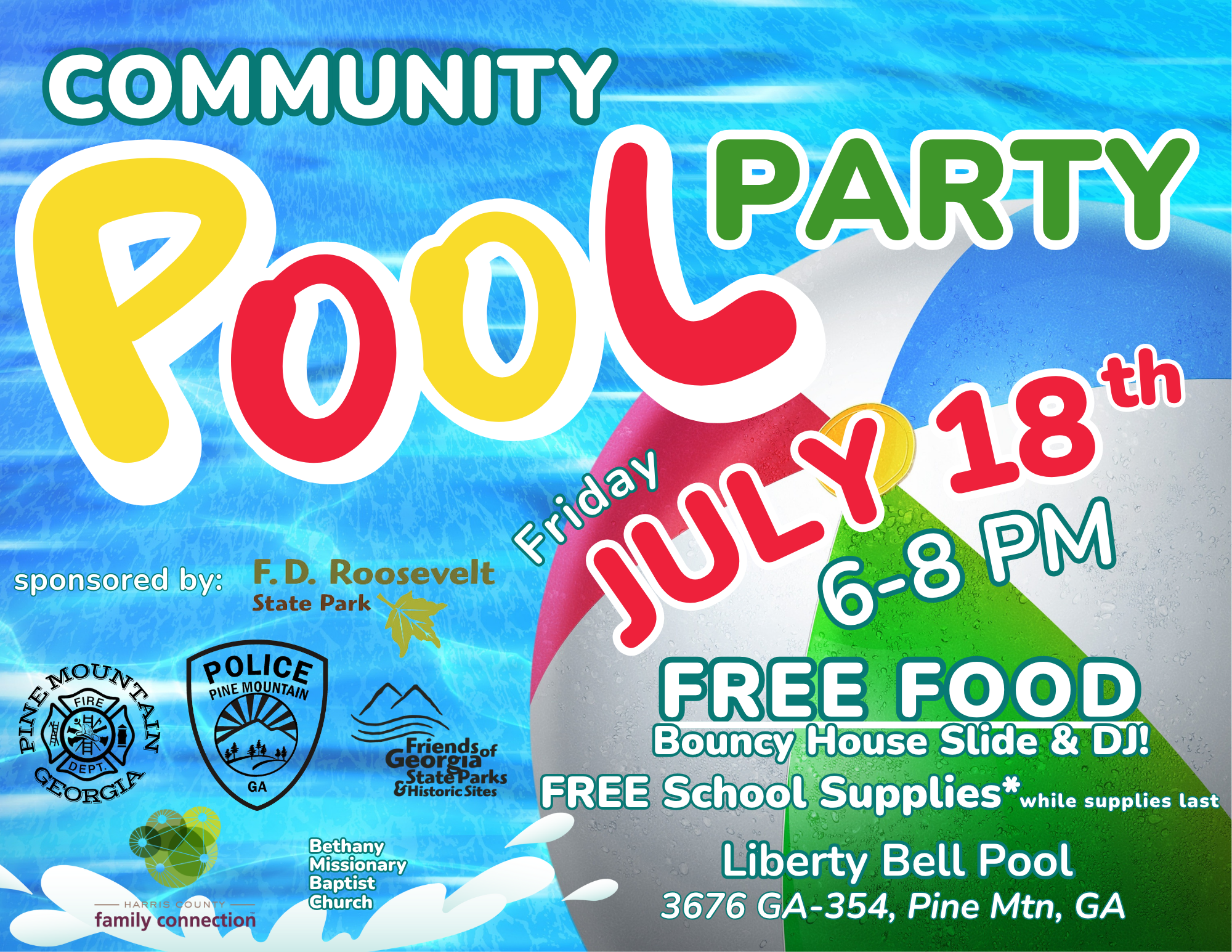 Community Pool Party 2025